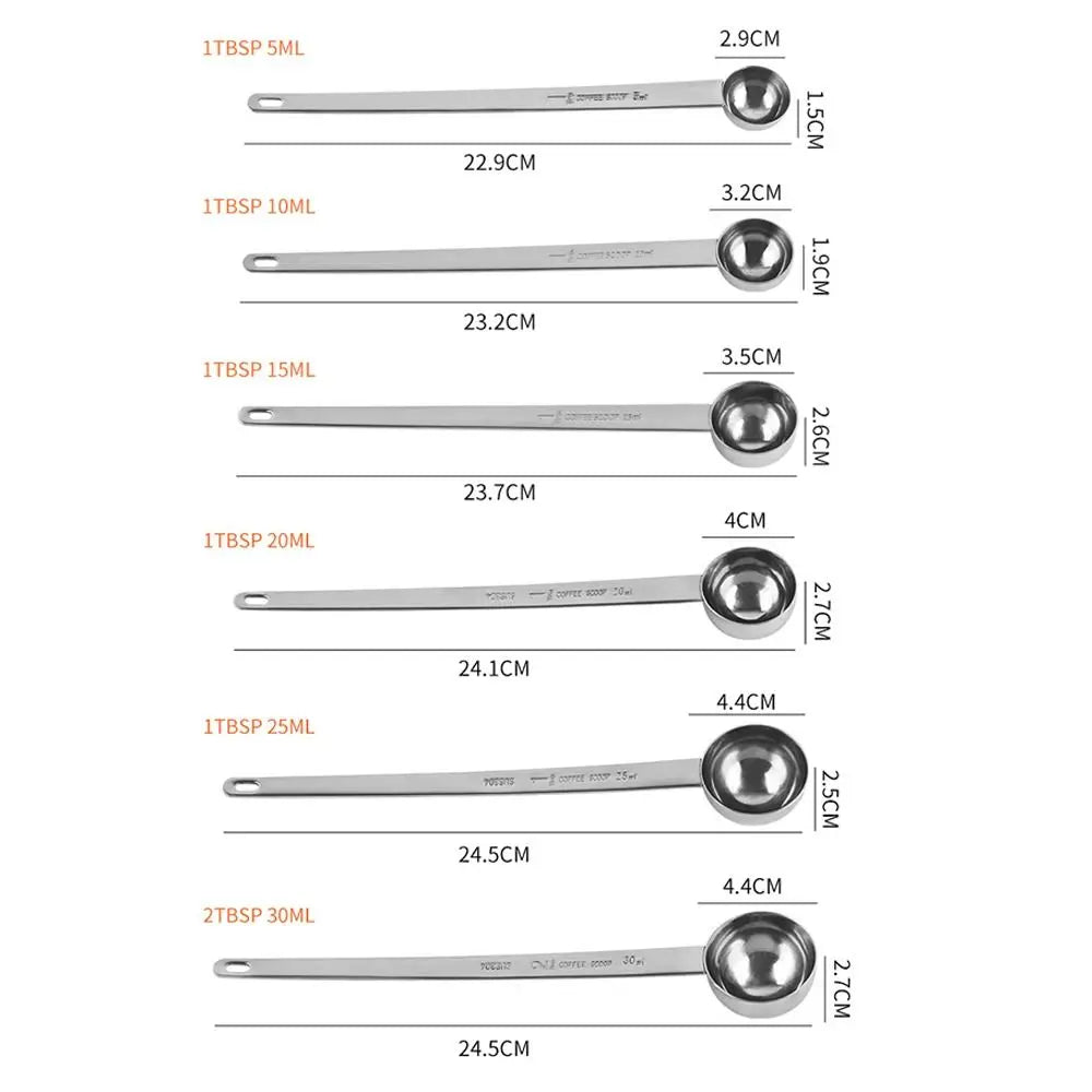 Stainless Steel Long Handle Measuring Spoon – 5 to 30ml Measuring Spoon HIP