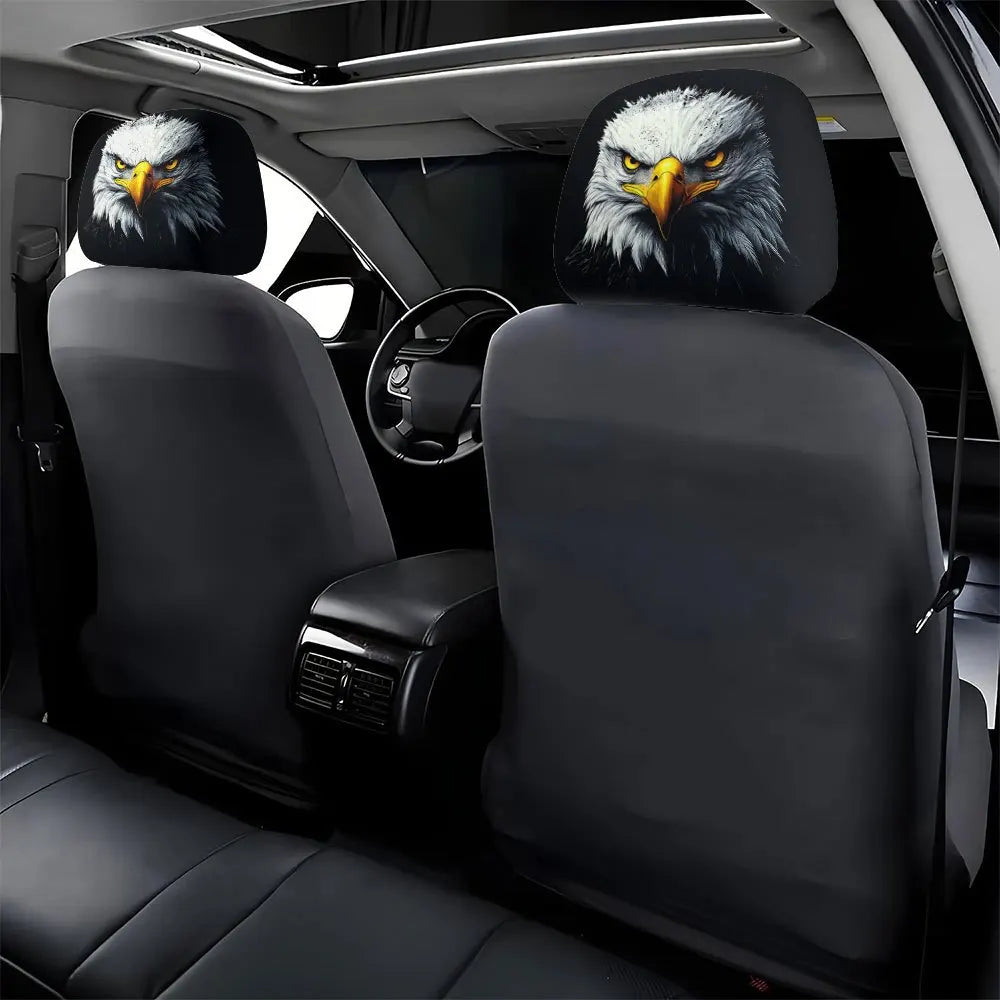 2-Pack Eagle Print Car Headrest Pillows – SUV, Sedan & Truck Car Headrest Pillow HIP