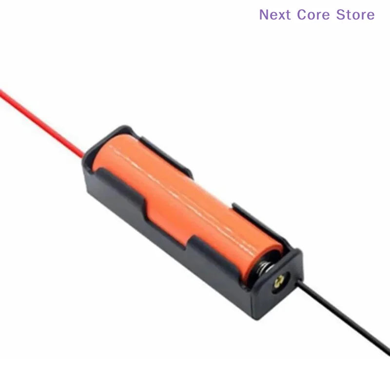 10-Pack 18650 Battery Holder Cases with Wire Leads | 1 Bay Battery Holder Case HIP
