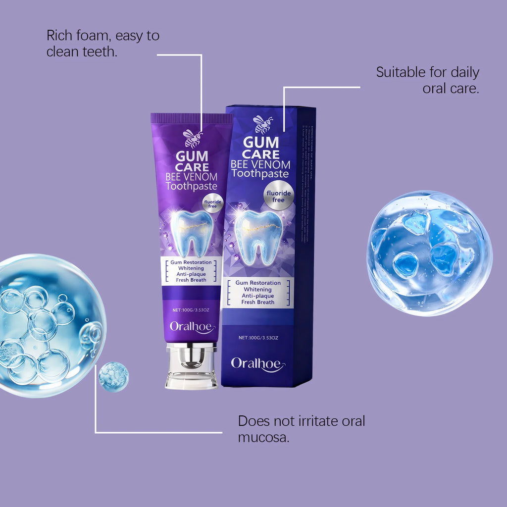 Bee Venom Whitening Toothpaste – Mint, Enamel & Gum Care Whitening Toothpaste HIP