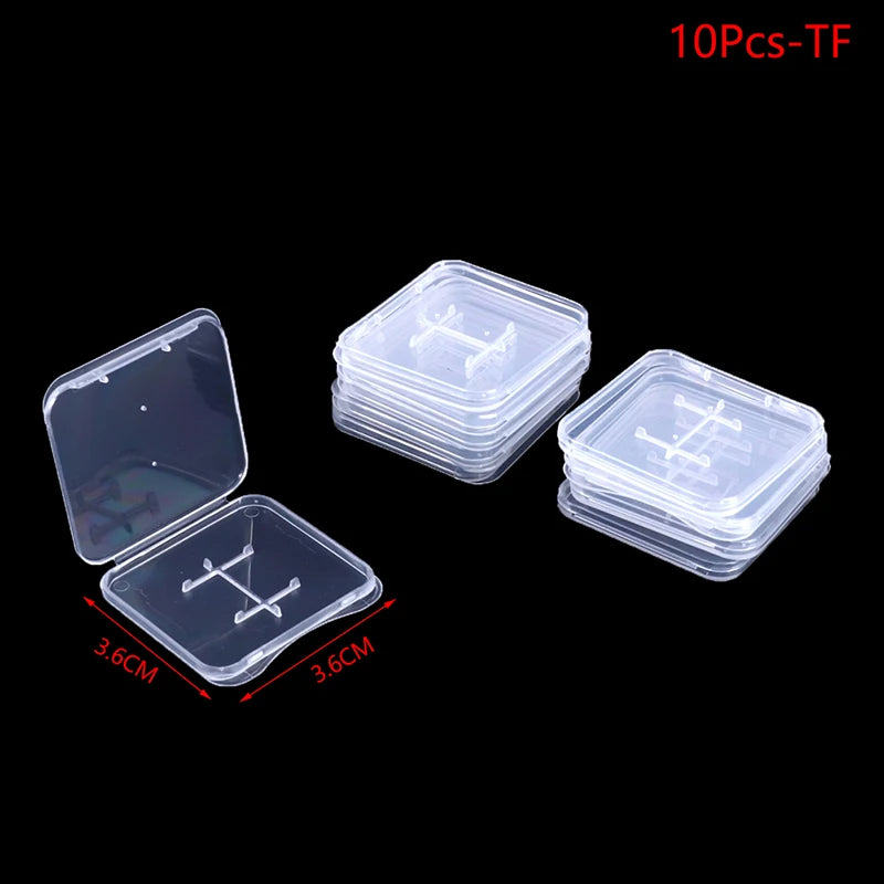 USB Flash Drive Storage Cases with Lids – 5 or 10 Pack USB Drive Storage Case HIP 10Pcs-TF
