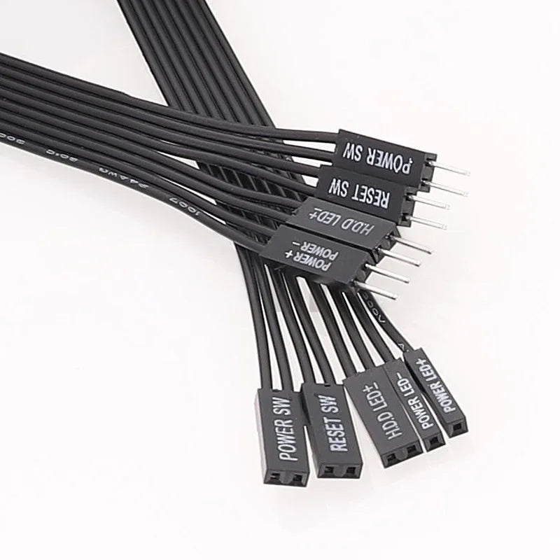 PC Motherboard Switch Cable HDD LED Power Reset PLED 20cm 20AWG Motherboard Switch Cable HIP