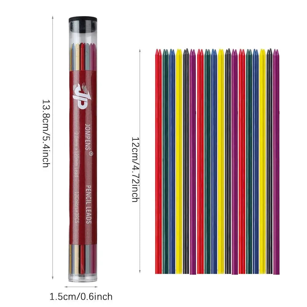 2B Mechanical Pencil Lead Refills – 0.5 to 2.0mm Multi-Size Pencil Lead Refills HIP