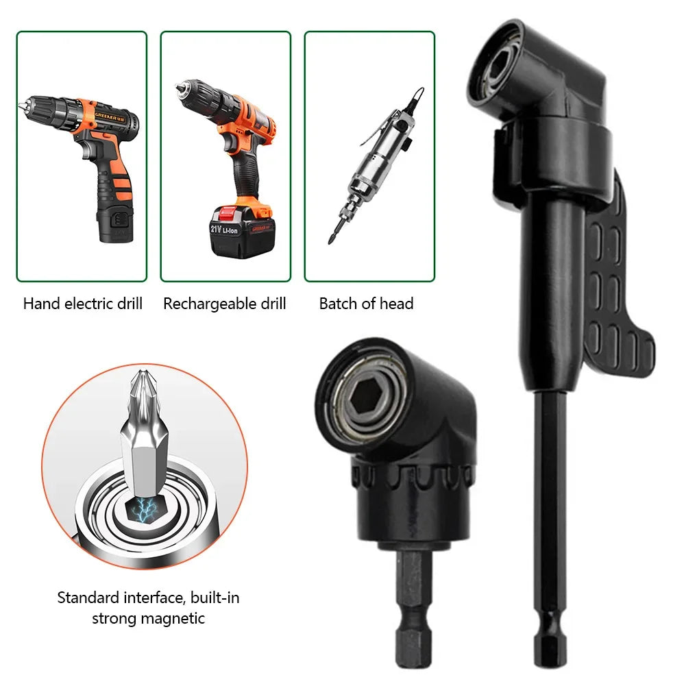 105 Degree Elbow Screwdriver Set Holder Adjustable Turning Nozzles For Screwdriver Hand Tools Magnetic Bit Socket Power Drill HIP