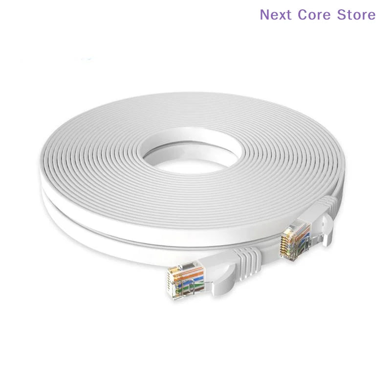 Flat Cat6 Ethernet Patch Cable RJ45 LAN 0.5M–5M | Gigabit Ethernet Patch Cable HIP