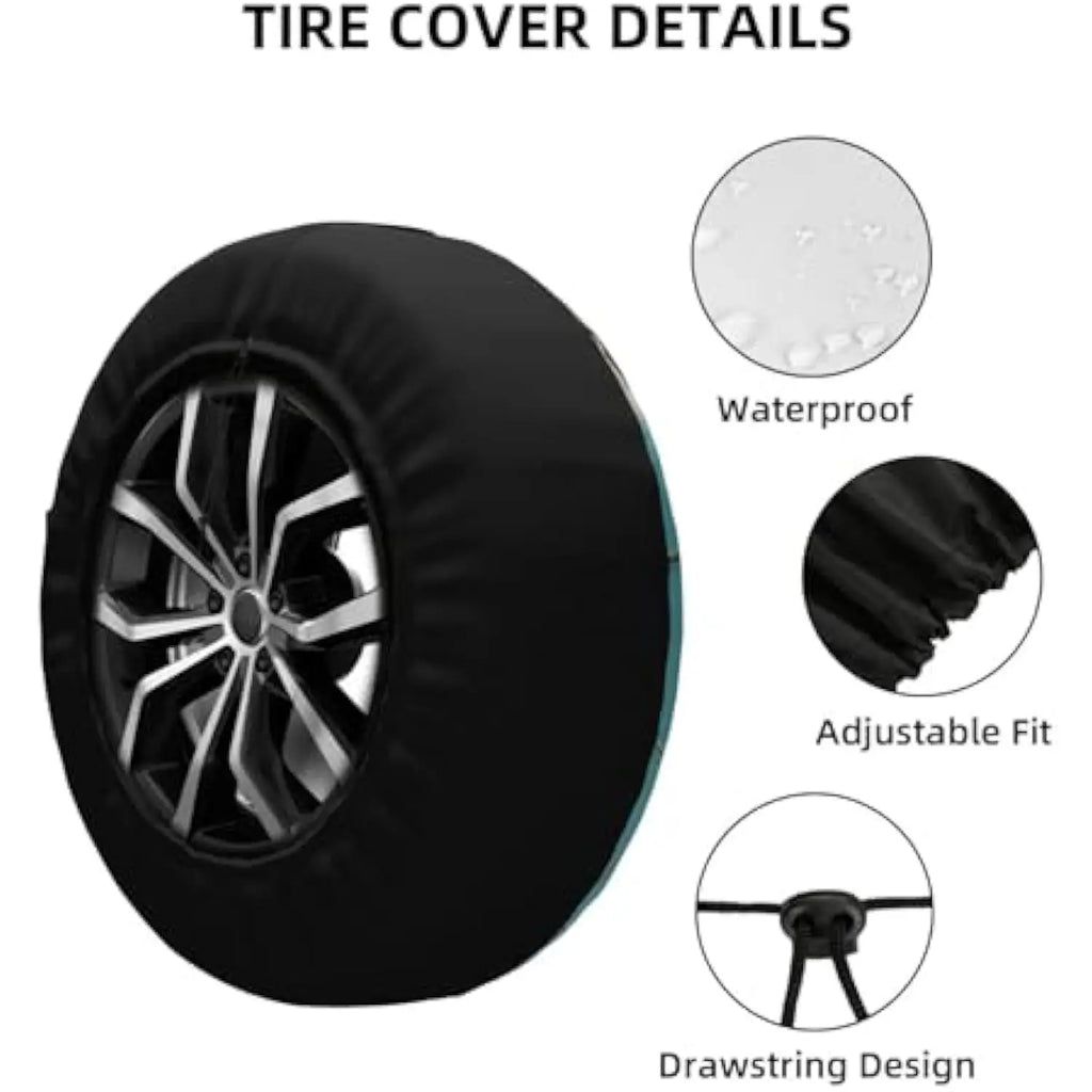 Funny Bathing Cat Spare Tire Cover – SUV Truck Wheel Protector Spare Tire Cover HIP