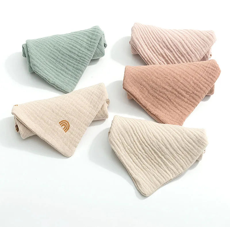 5-Pack Soft Cotton Gauze Baby Washcloths & Burp Cloths Baby Washcloth Set HIP