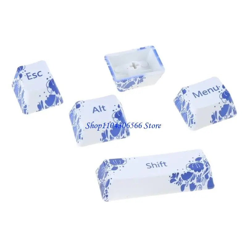 CMYK Dye Sublimation PBT Keycaps – 10 PCS OEM Profile MX Mechanical Keyboard Keycaps HIP