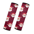 Santa Claus Car Seat Belt Covers – Soft Flannel Set of 2 Seat Belt Cover HIP black