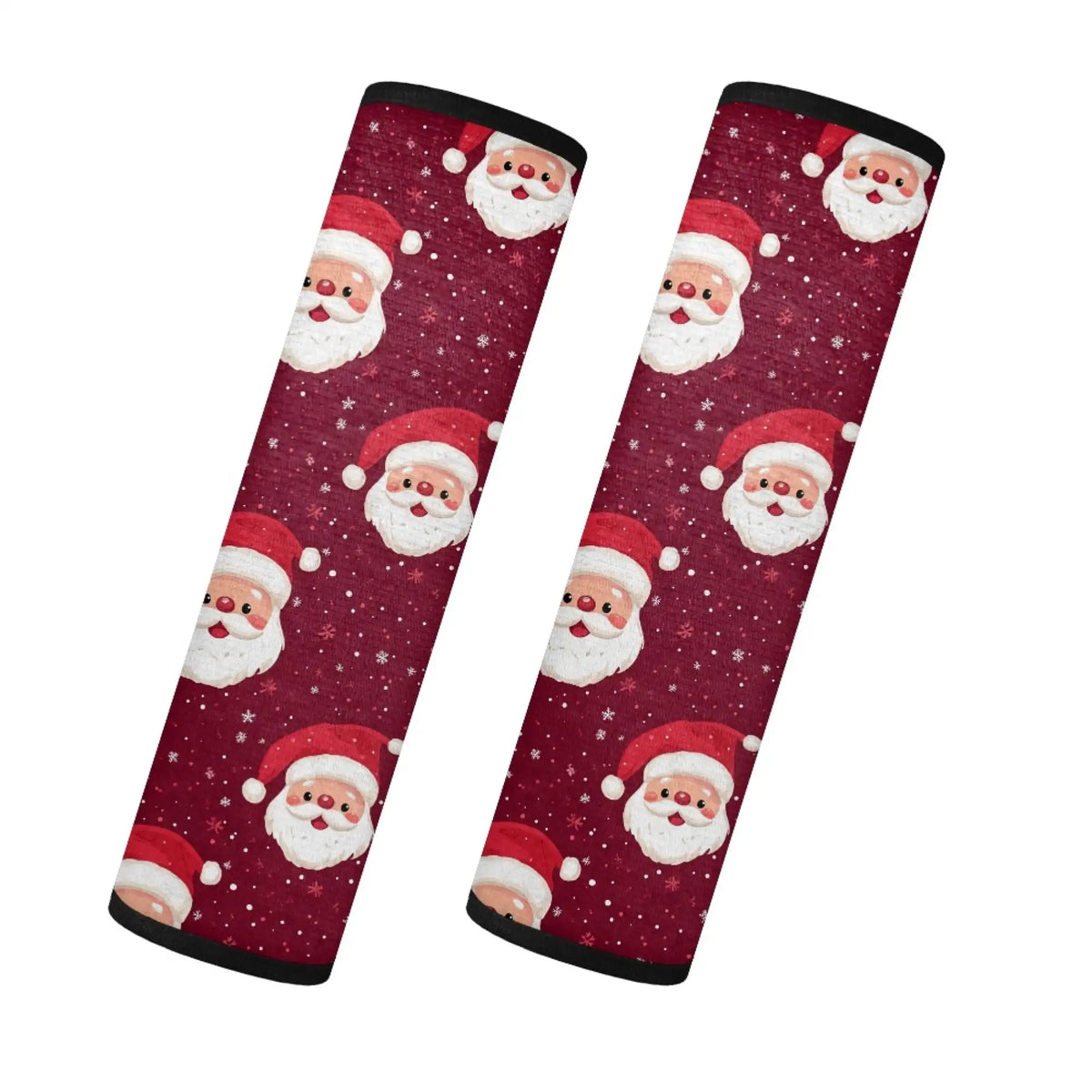 Santa Claus Car Seat Belt Covers – Soft Flannel Set of 2 Seat Belt Cover HIP black
