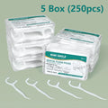 RUZOFO Disposable Dental Floss Picks – 50 pcs Portable Box Dental Floss Picks HIP C607-5 Box