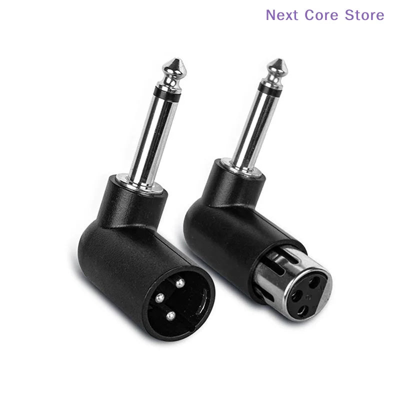 XLR to 6.35mm Right Angle Audio Adapter | Plug & Play Audio Adapter HIP