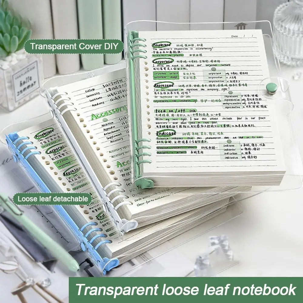 A5 Loose-Leaf Binder Notebook – Daily & Weekly Planner Binder Notebook Planner HIP