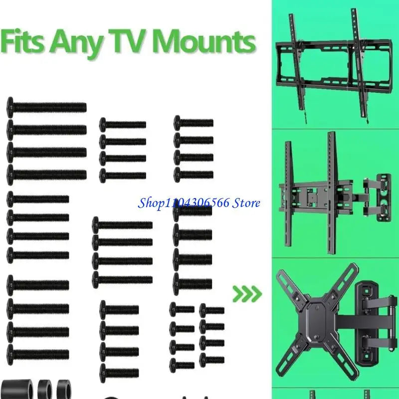 VESA Mounting Hardware Kit – Screws, Washers & Spacers Mounting Hardware Kit HIP
