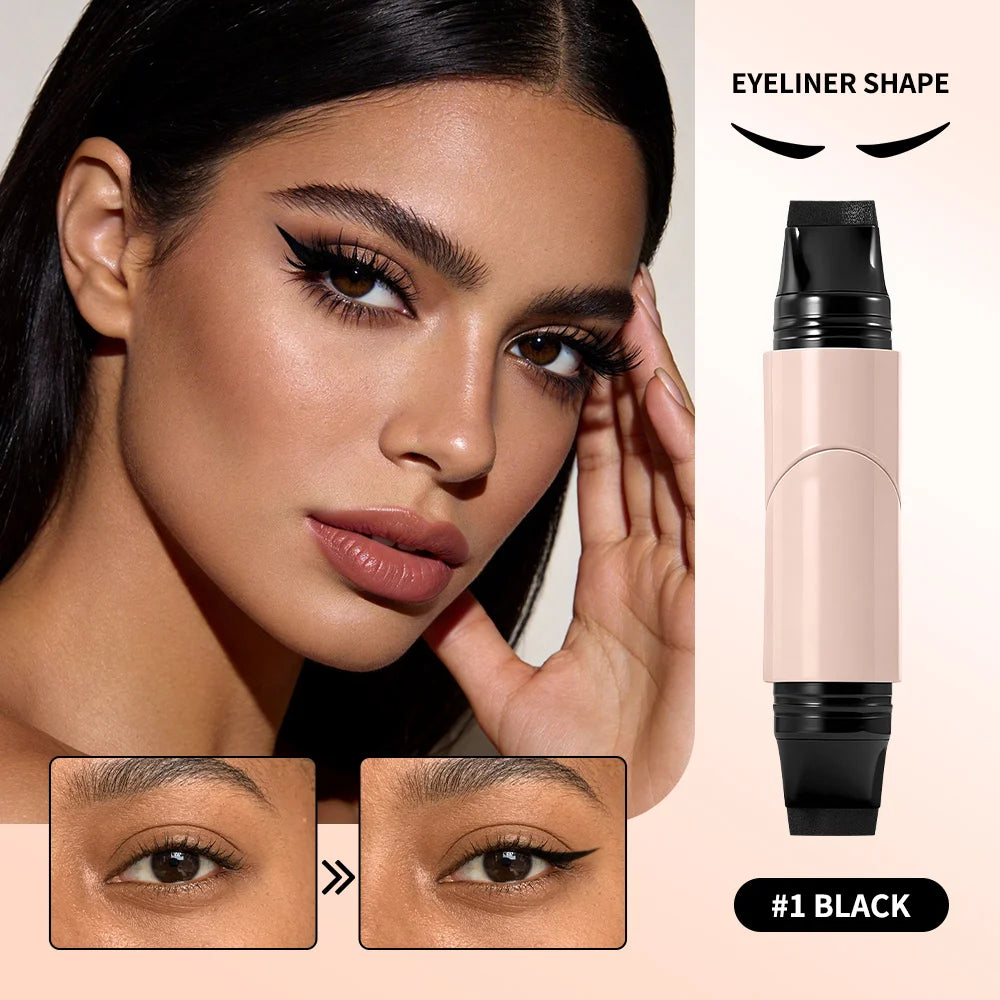 Lakerain Eyeliner Stamp Heart Pattern Precision Liner Long Lasting Color Portable Eye Liner Essential For Makeup Beginners HIP