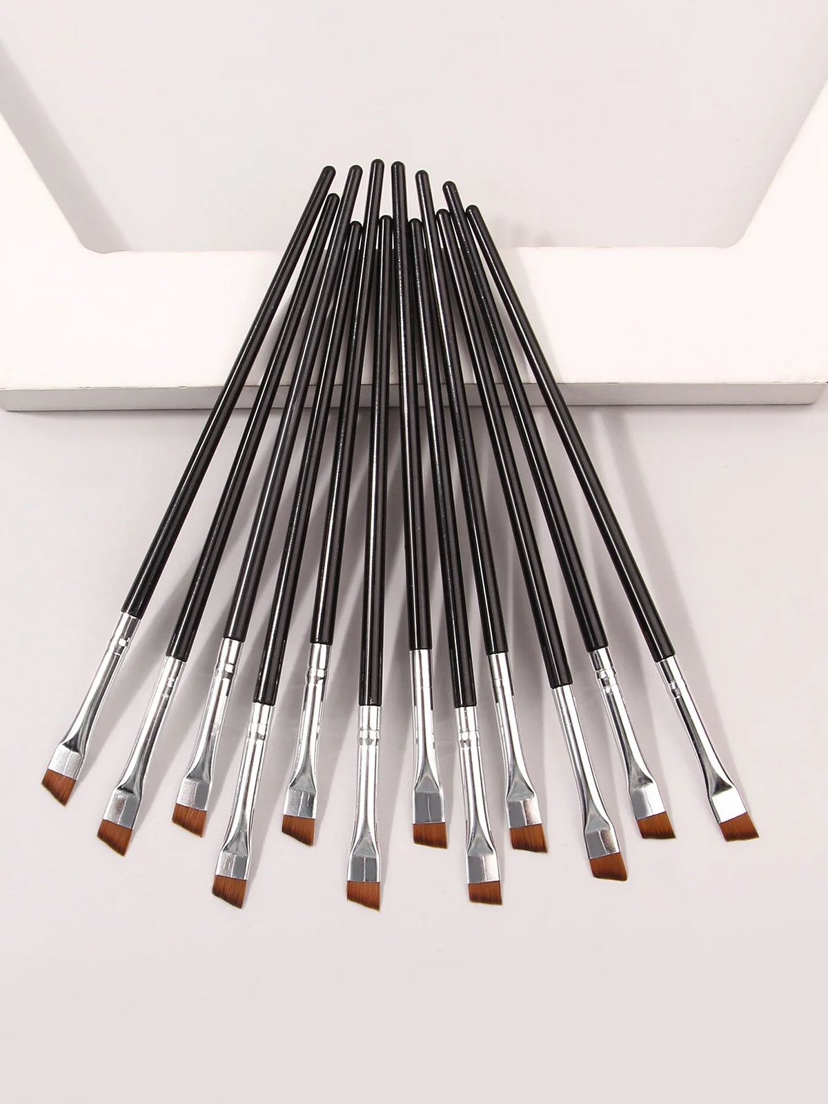 RUZOFO 12-Pc Ultra-Fine Eyeliner & Eyebrow Brush Set Eye Makeup Brush Set HIP