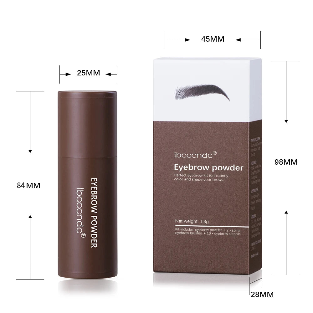 Eyebrow Stamp Stencil Kit 1 Pcs Eye Brow Stamp Shaping Kit Long-Lasting Waterproof Eyebrow Makeup Brow Shape with 10 PCS HIP