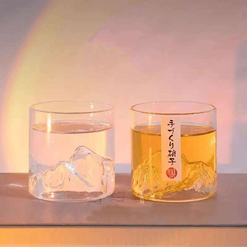 Mountain Glass Cups 150ml/300ml – Heat Resistant Drinking Glass Glass Drinkware HIP