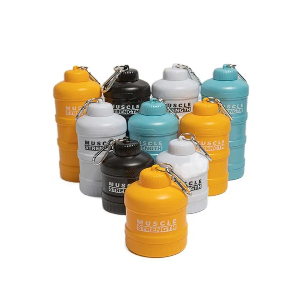 Portable 1/2/3-Layer Protein Powder Storage Box & Supplement Supplement Storage Box HIP