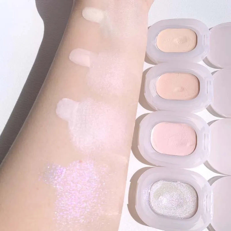 4 Colors Contouring Highlighter Cream Pearlescent Luminizer Waterproof Three-dimensional Face Makeup Illuminator High Gloss HIP