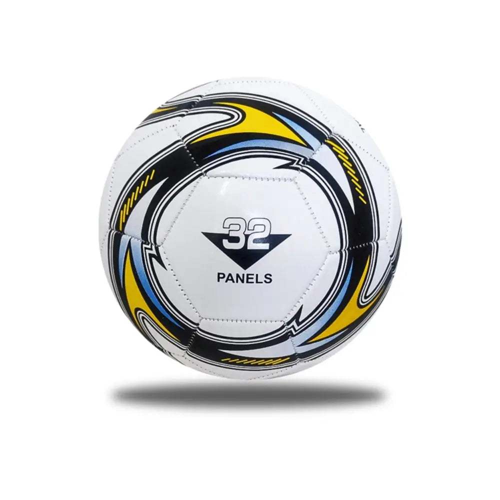 Size 5 Thickened PVC Soccer Ball – Durable Training Football Training Soccer Ball HIP white-yellow