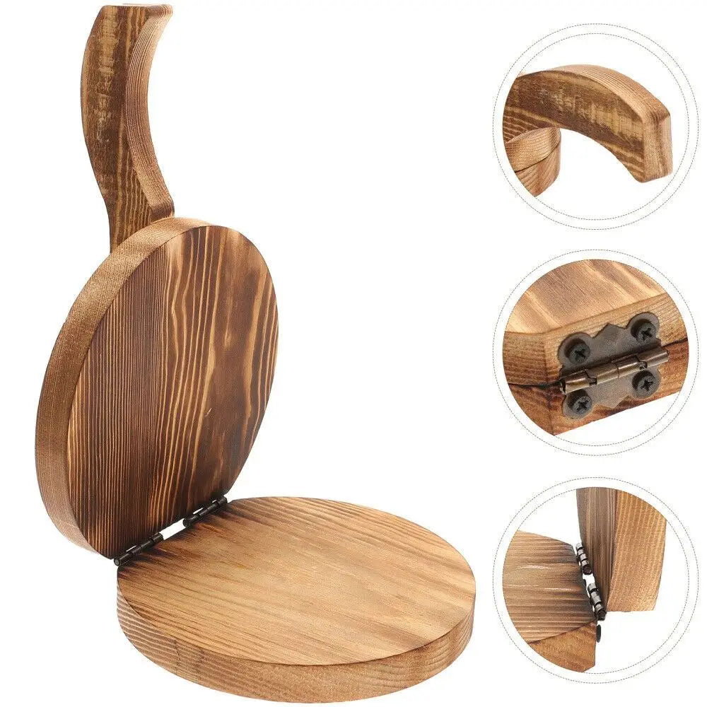 Wooden Dumpling Wrapper Presser – Round Dough Pressing Tool Dumpling Dough Presser HIP