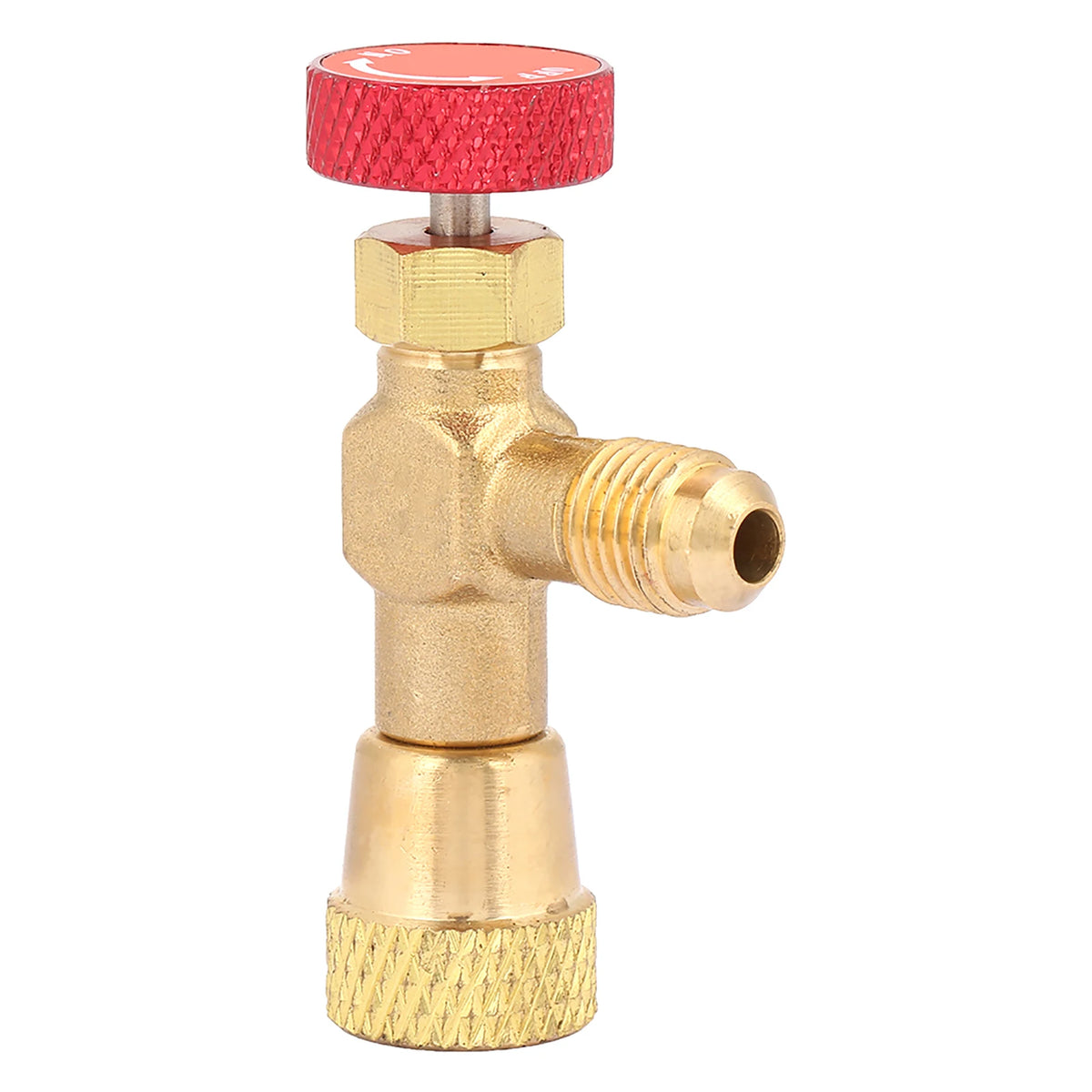 1/4''‑5/16'' Brass Flow Control Valve for Refrigerant Charging Hose R410A HIP