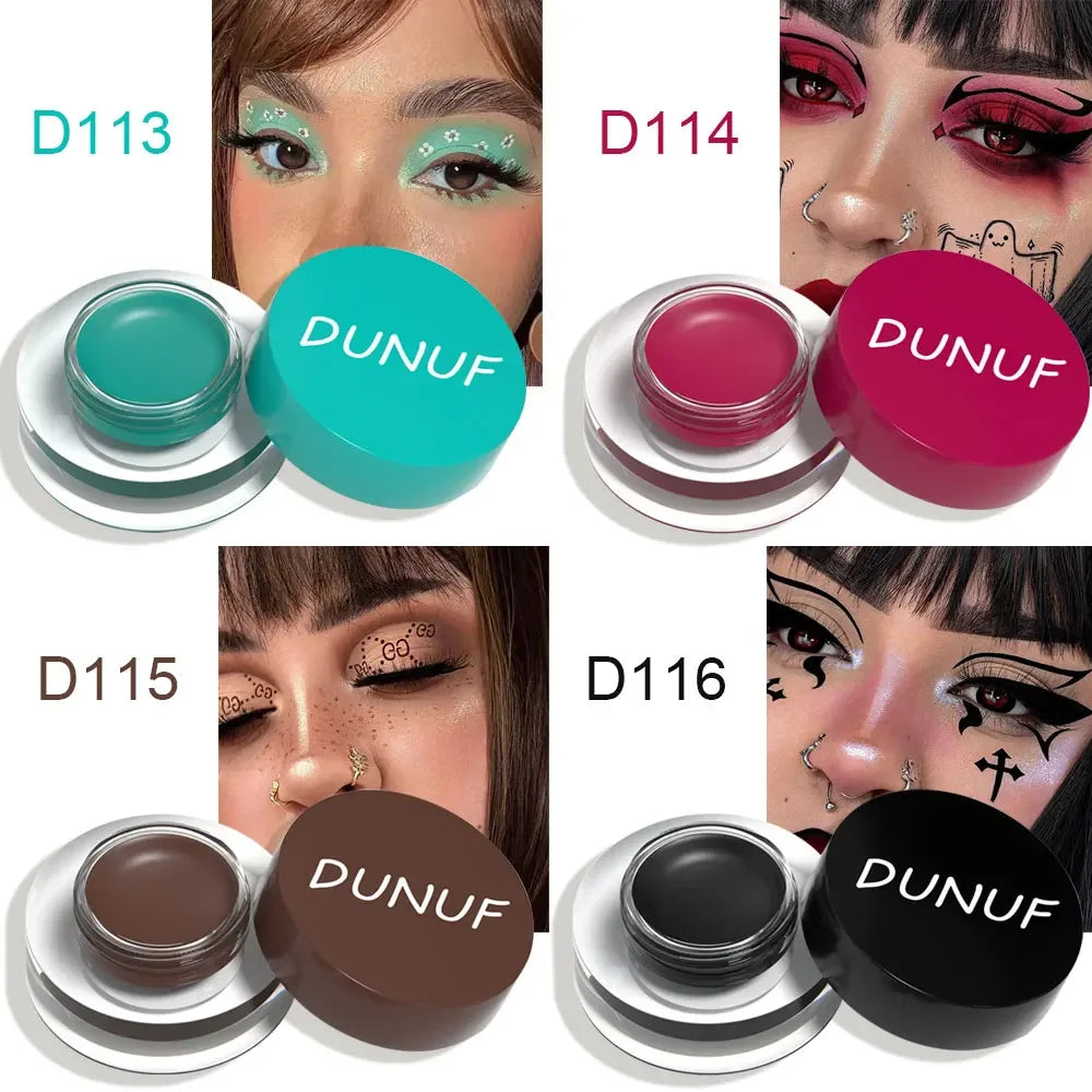 DUNUF 6-Color Waterproof Eyebrow Tint Set | Matte Cream & Brush Eyebrow Tint Set HIP