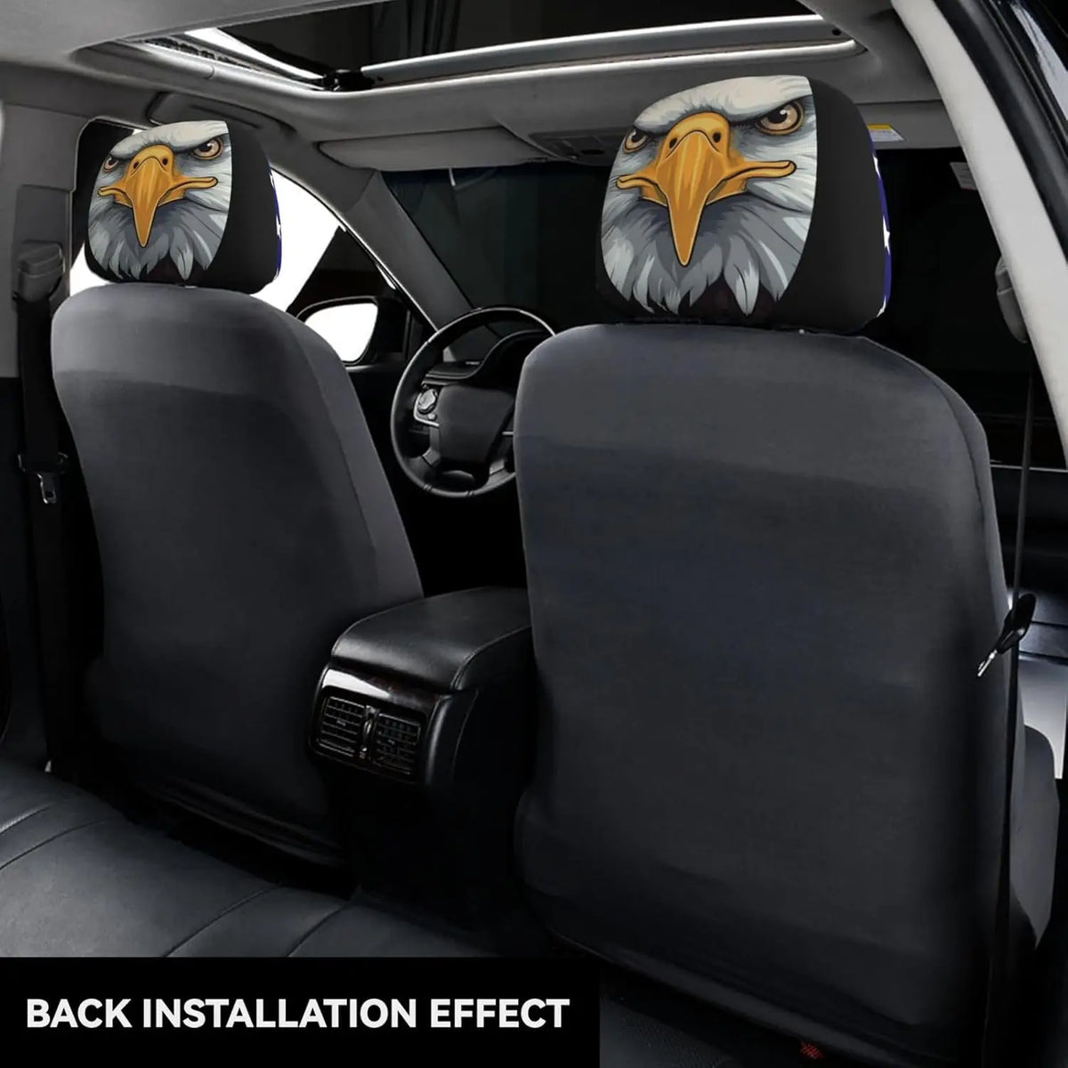 Custom Car Headrest Cover – Personalized Photo & Logo Print Custom Headrest Cover HIP