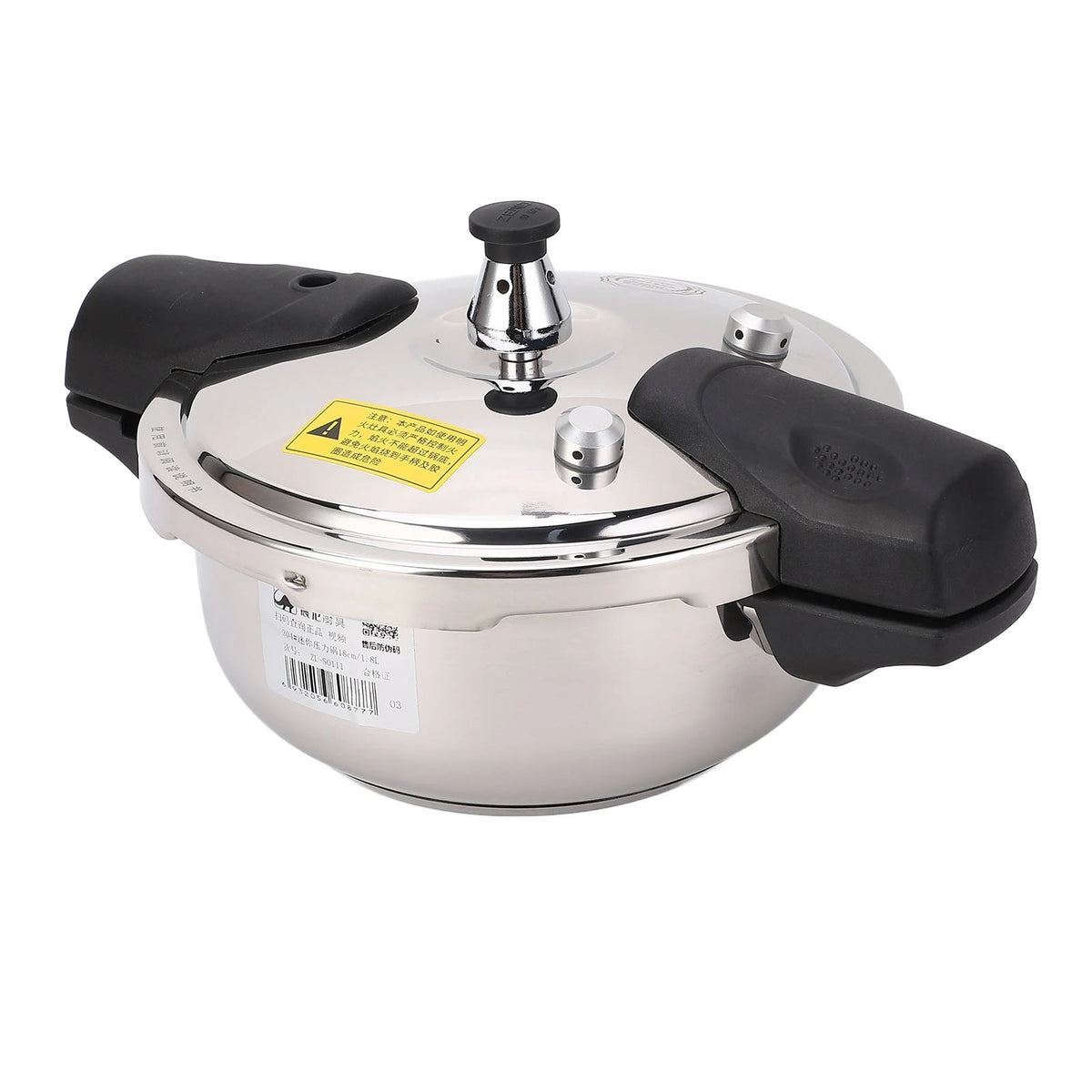 Mini Pressure Cooker Healthy Acid Alkali Resistance 1.8L Pressure Cooker Scratch Resistance for Gas Stove for Pressed Oysters HIP Default Title