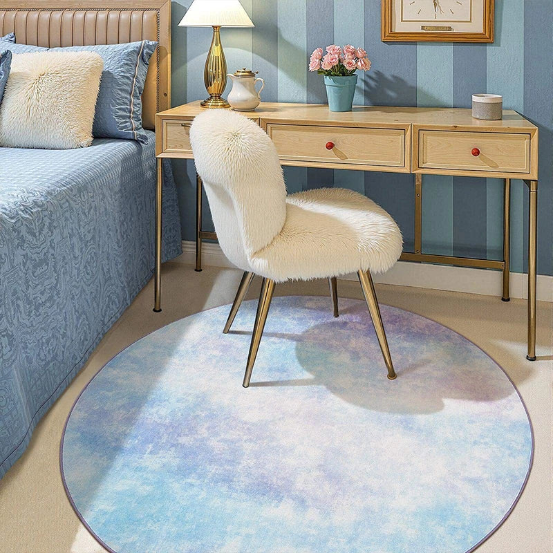 Large Round Pink Gradient Rug – Non-Slip & Machine Washable Round Area Rug HIP