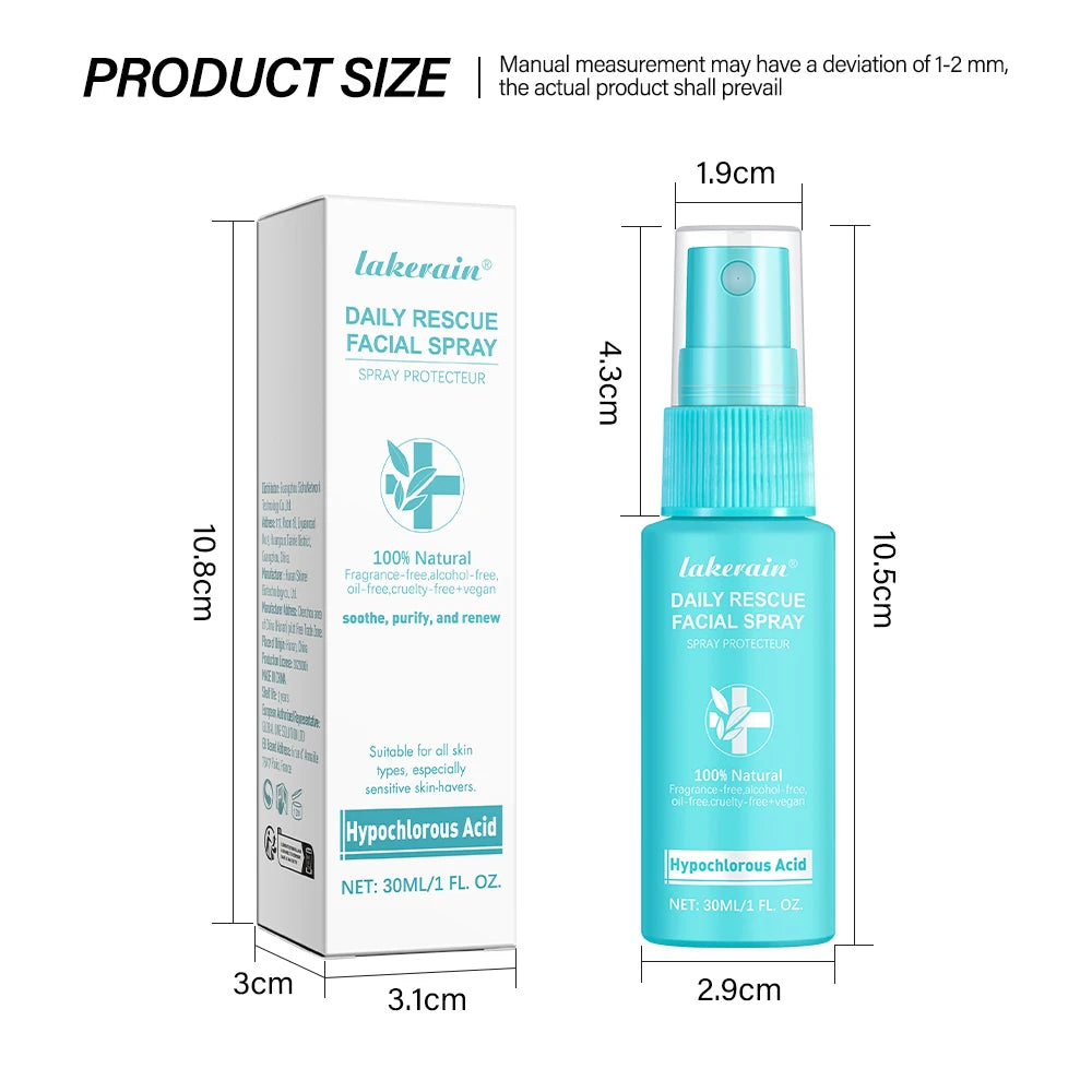 PH Balancing Toner Daily Rescue Facial Spray for Sensitive Skin Hypochlorous Acid Spray Helps Reduce Redness Breakouts Soothing HIP
