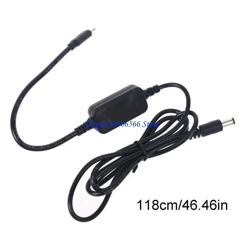 USB-C PD to 5.5x2.5mm DC Barrel Cable – 12V / 20V DC Power Adapter Cable HIP