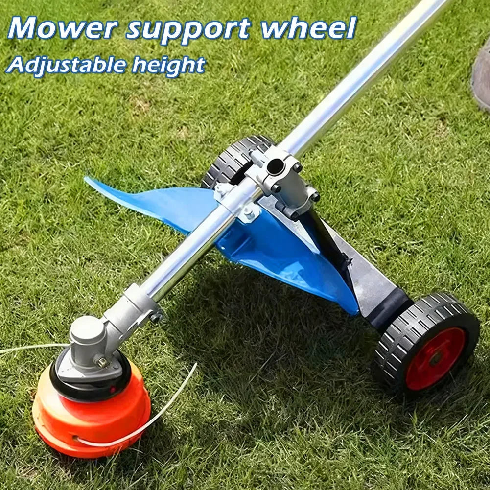 Lawn Mower Upgrade Support Wheel Kit Fits 26/28mm Tube Easy Lawn Care Auxiliary Wheel for Grass Cutter Garden Tool Accessory HIP