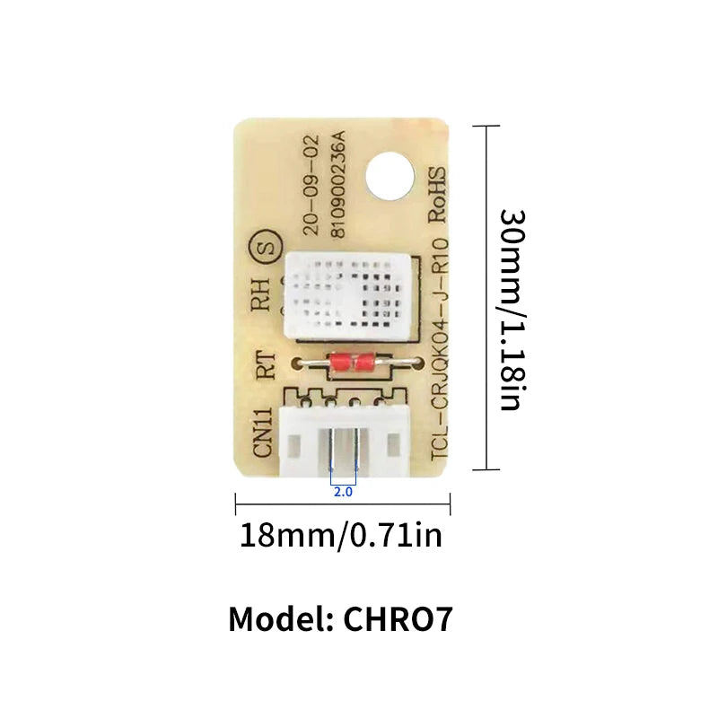 Temperature & Humidity Sensor Board for Humidifier/Dehumidifier Humidity Sensor Board HIP White