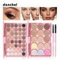 Blush Palette Eyeshadow Palette 2Pcs Makeup Brushes Beginner Full Face All In One Makeup Set Face Cosmetic Kit HIP set 1