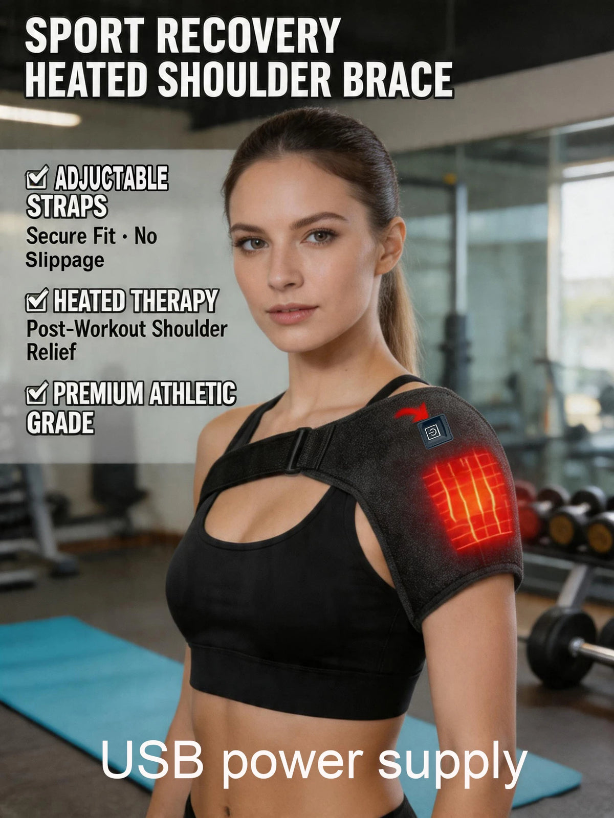 Wearable Heated Shoulder & Neck Massager – 3 Heat Levels Heated Shoulder Massager HIP