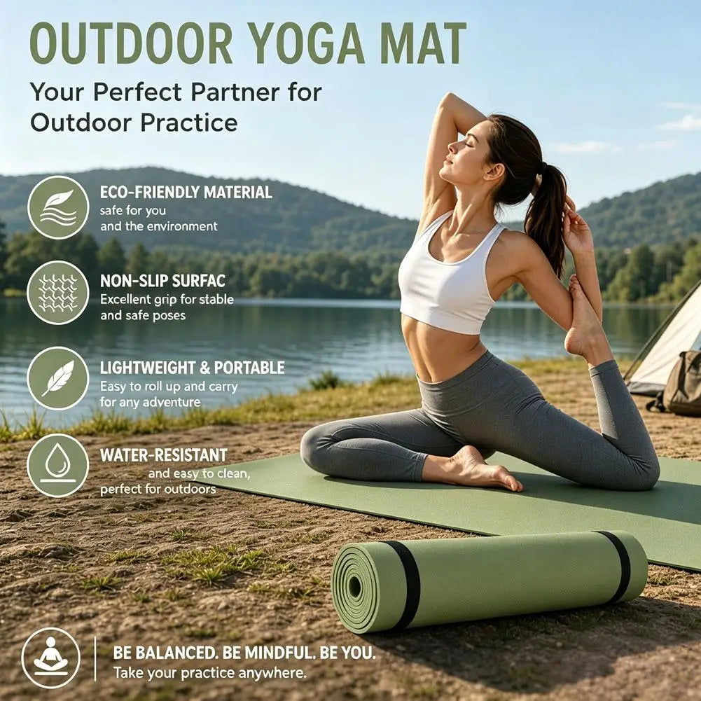 Nonslip Exercise Fitness Pilates Mat Moisture Proof Tent Accessories Ordinary Extension And Widing Mat for Camping Picnics HIP