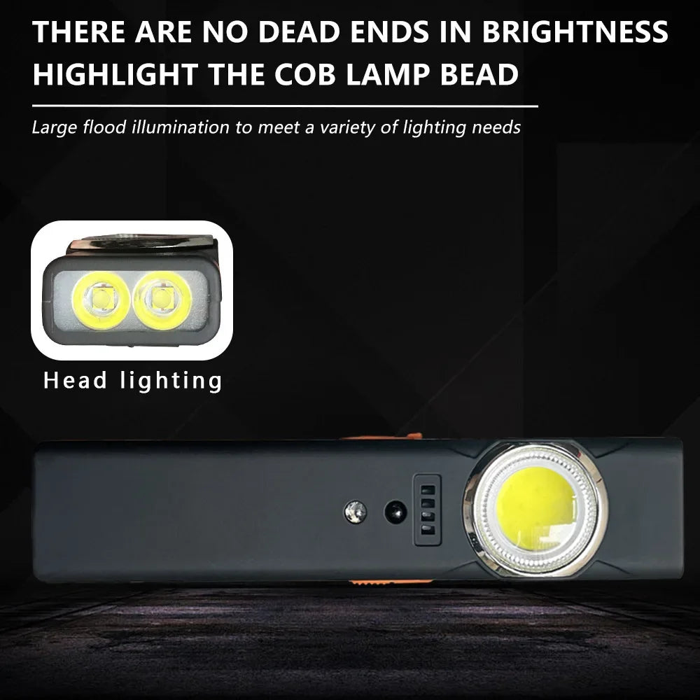 ESMARTER Magnetic Work Light – USB-C Rechargeable Flashlight Magnetic Work Light HIP
