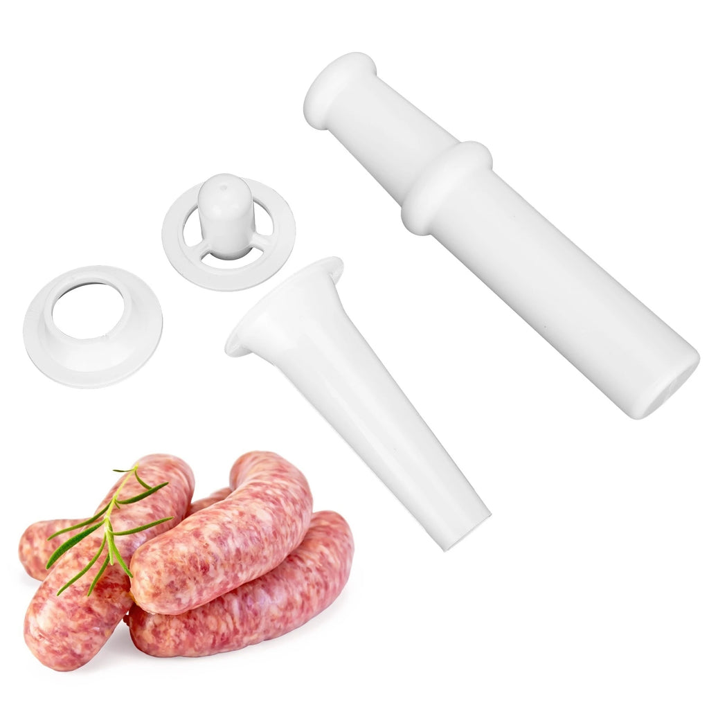 Grinder Food Pusher Sausage Attachment Food Pusher + Sausage Filler Nozzle + Kubbe Attachment Kit for 5# Meat Grinder HIP