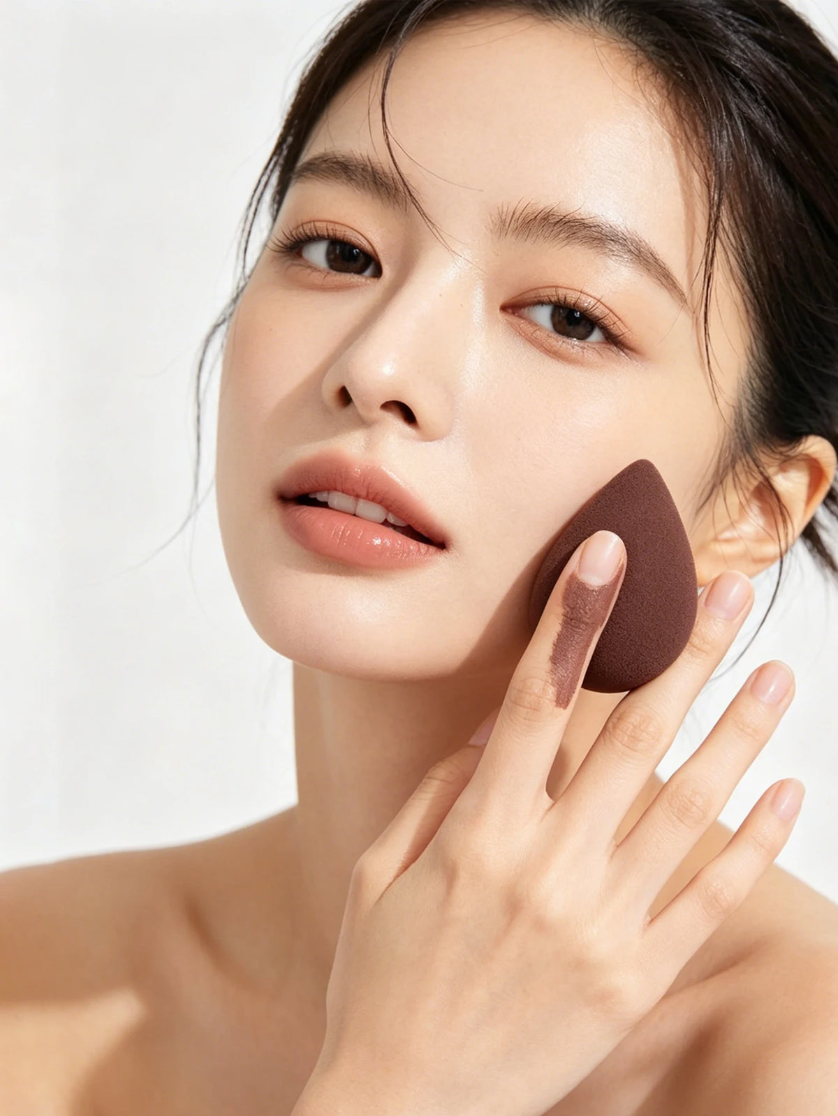 Brown Makeup Sponge Set – Soft Wet & Dry Foundation Puff Makeup Sponge Set HIP