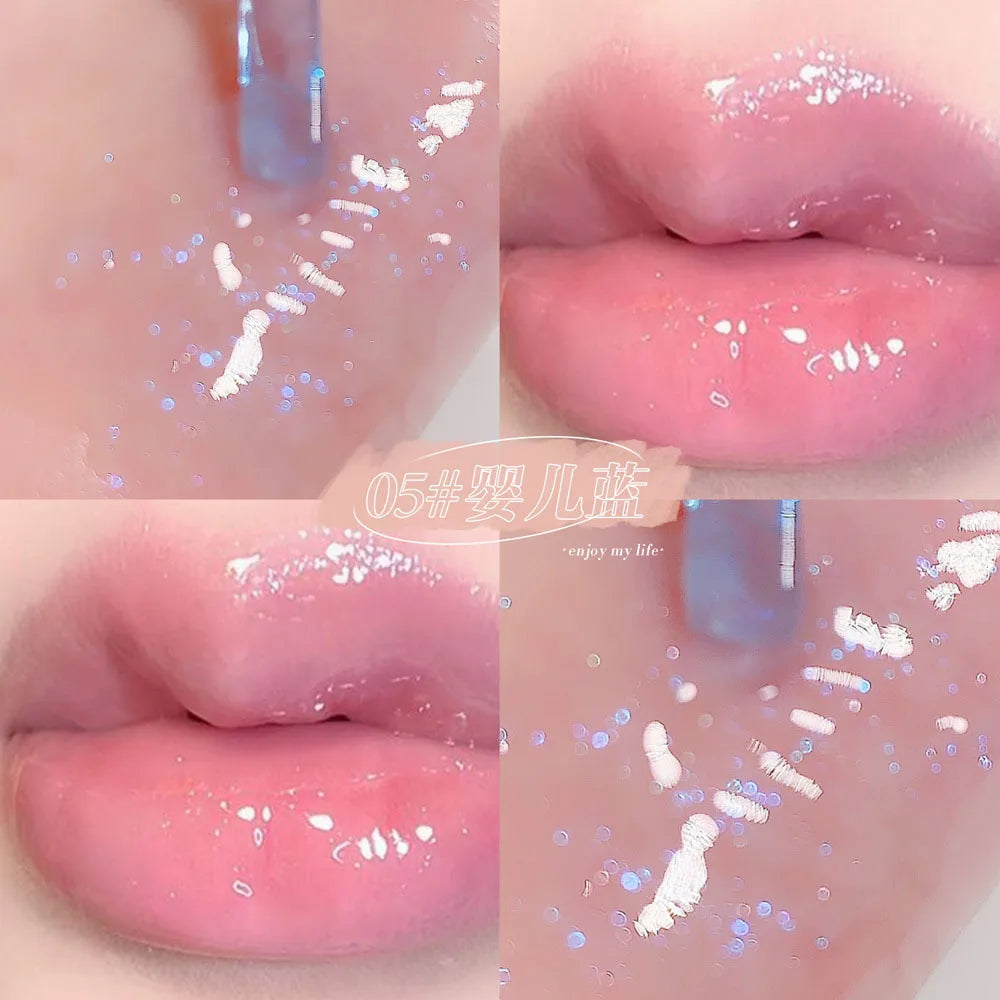Shiny Pearl Moisturizer Color-changing Lip Gloss Transparent 3D Holographic Lip Plumping Oil Lip Make Up Plumper Nutritious Care HIP B-type 5