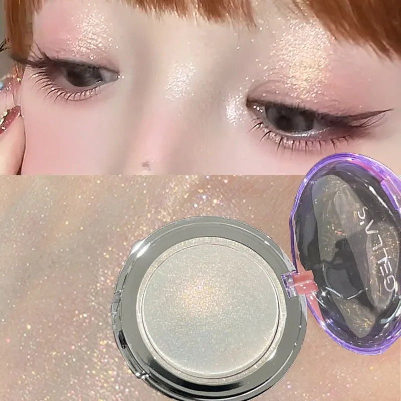 Face Body Highlighter Makeup Intense Glitter Shimmer Baked Powder Camera-Ready Foil Finish Waterproof Sweatproof Longwear Party HIP