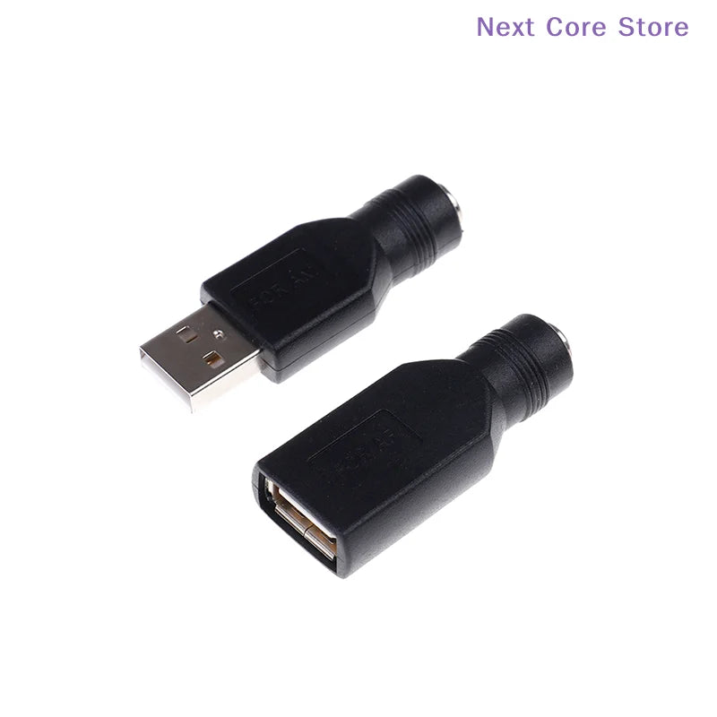 5V DC 5.5x2.1mm to USB 2.0 Male Female Adapter Converter USB DC Adapter HIP