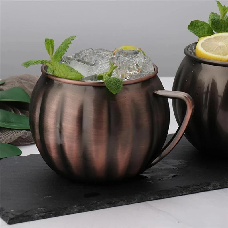 700ml Pumpkin Copper Stainless Steel Beer & Coffee Mug Stainless Steel Mug HIP