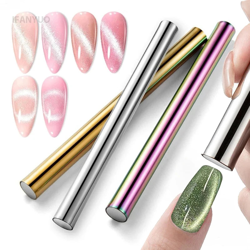 1-3pcs Super Long Double Head Nail Magnet Tool Pens Magnetic Cat Eye Gel Polish Nail Art Kit for DIY Salon Studio Or Home Use HIP