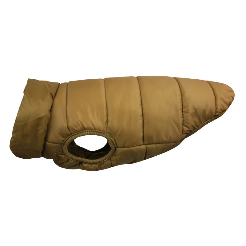 Winter Windproof Fleece Dog Coat Jacket – XS to 3XL Dog Winter Coat HIP Coffee gray M