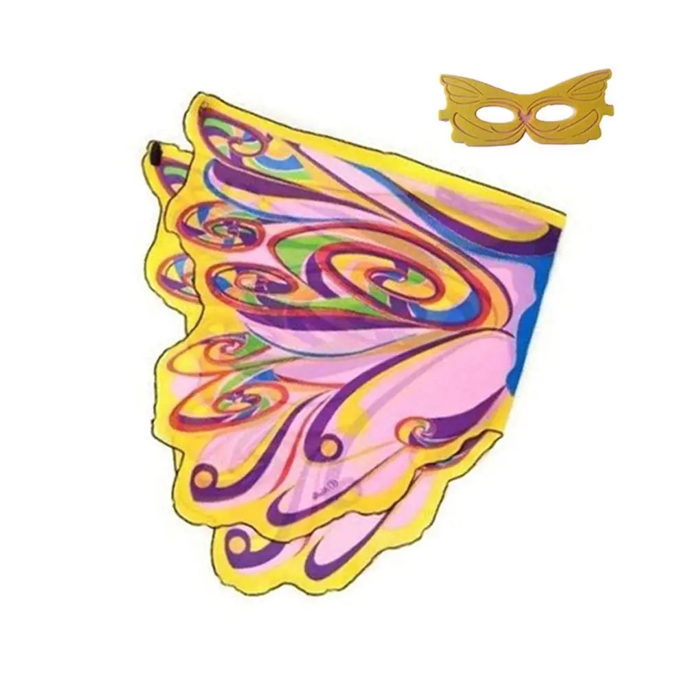 Kids Butterfly Angel Wings Cape & Mask Halloween Costume Kids Costume Set HIP Style 10