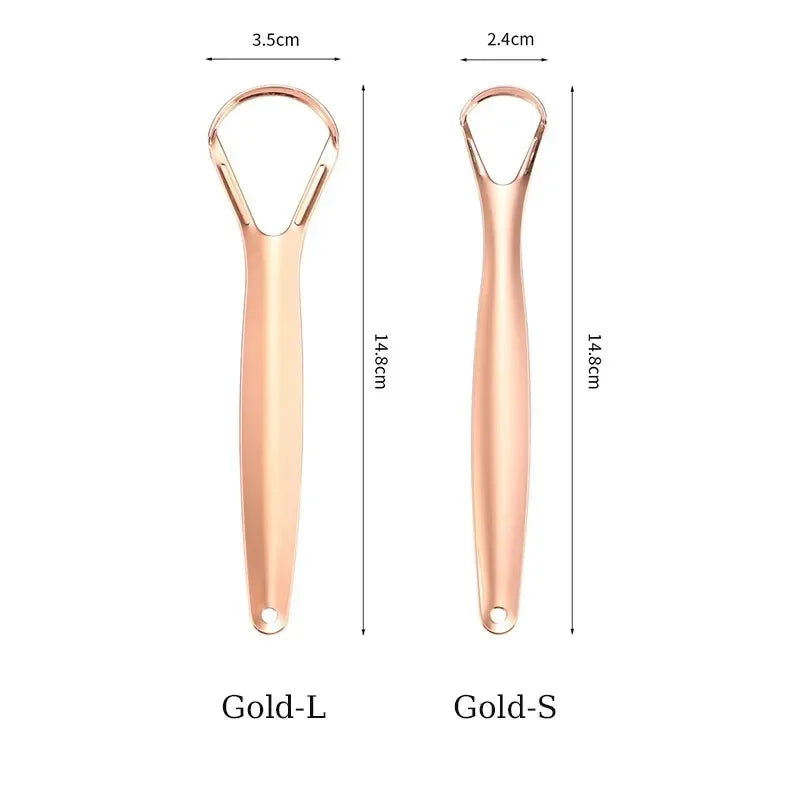 Stainless Steel Tongue Scraper – Fresh Breath Oral Hygiene Tongue Scraper HIP