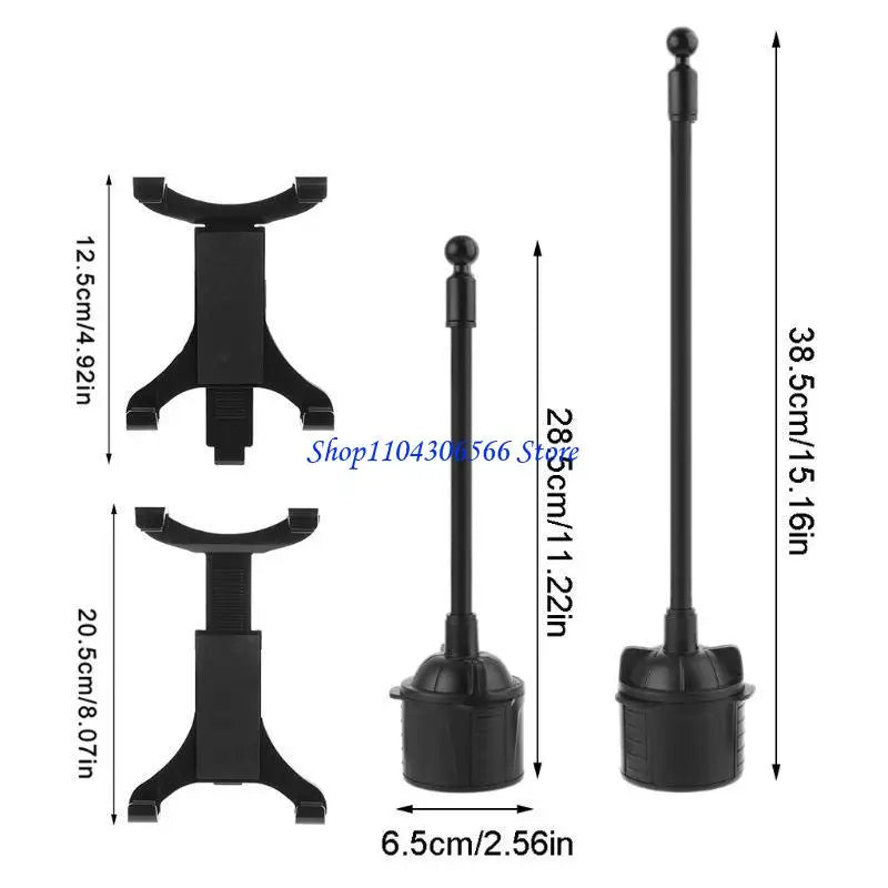 Flexible Car Cup Holder Tablet Mount – Fits 7–12" Tablets Car Tablet Mount HIP